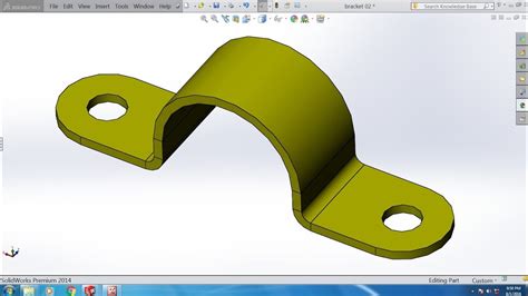 sheet metal bracket solidworks|solidworks hanger bracket.